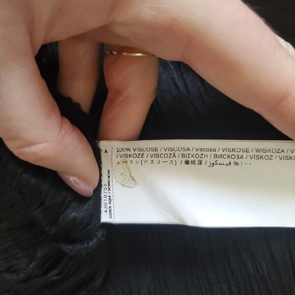 Mango Dress 6 Black Midi Whimsigoth Fairy Grunge Punk Cottagecore Button Front - Picture 10 of 11